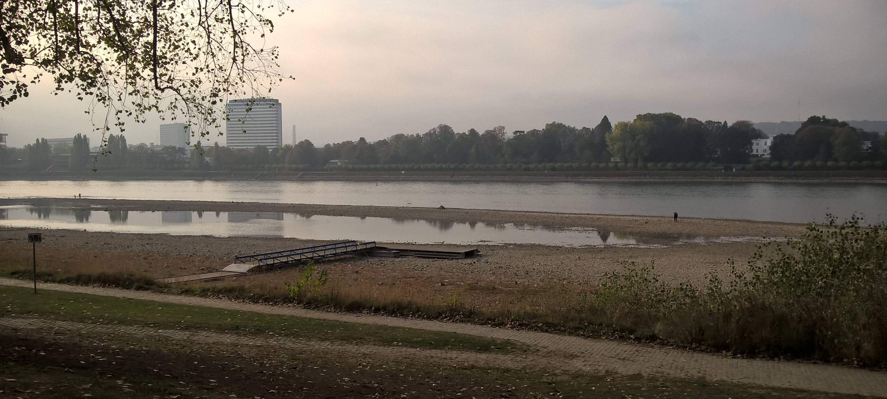 Bonn: Der Rhein stellt seinen niedrigsten Pegel-Rekord ein