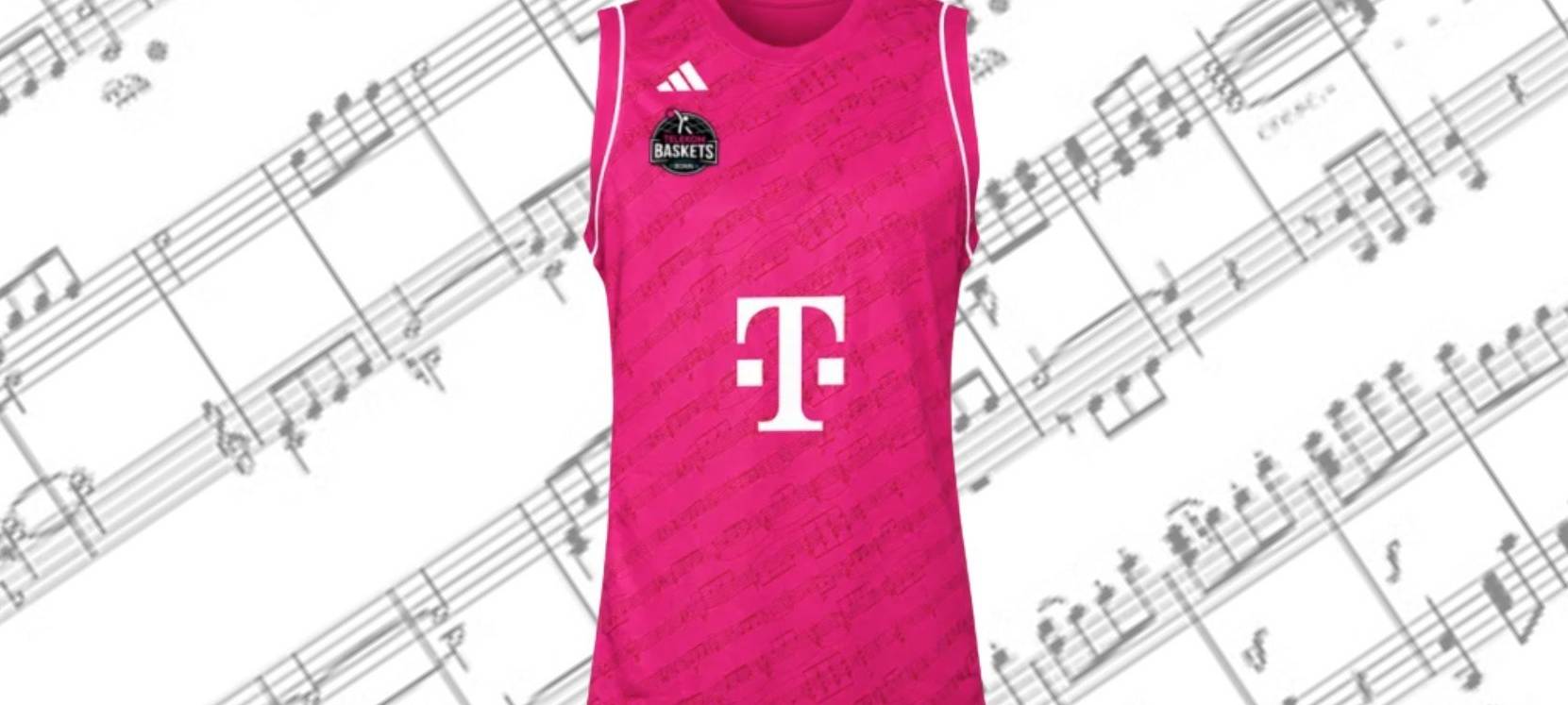 Neues Telekom Baskets Trikot im Beethoven-Look